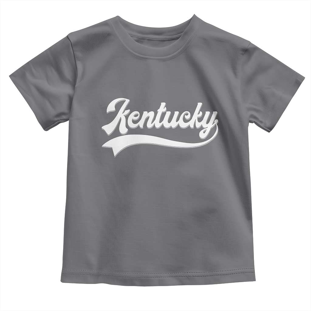 Vintage Kentucky Toddler T Shirt Varsity Script Retro Sports Jersey Style TS10 Charcoal Print Your Wear