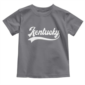 Vintage Kentucky Toddler T Shirt Varsity Script Retro Sports Jersey Style TS10 Charcoal Print Your Wear