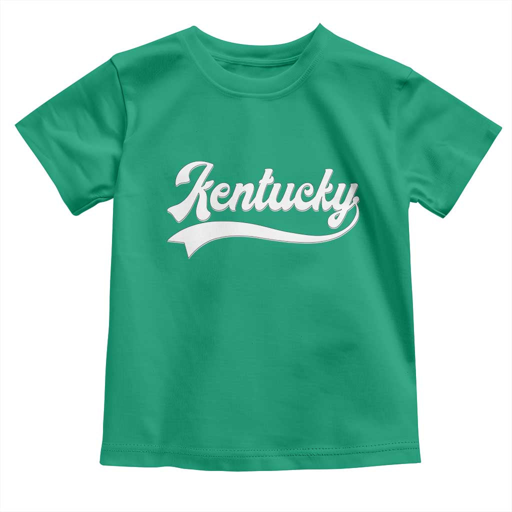 Vintage Kentucky Toddler T Shirt Varsity Script Retro Sports Jersey Style TS10 Irish Green Print Your Wear