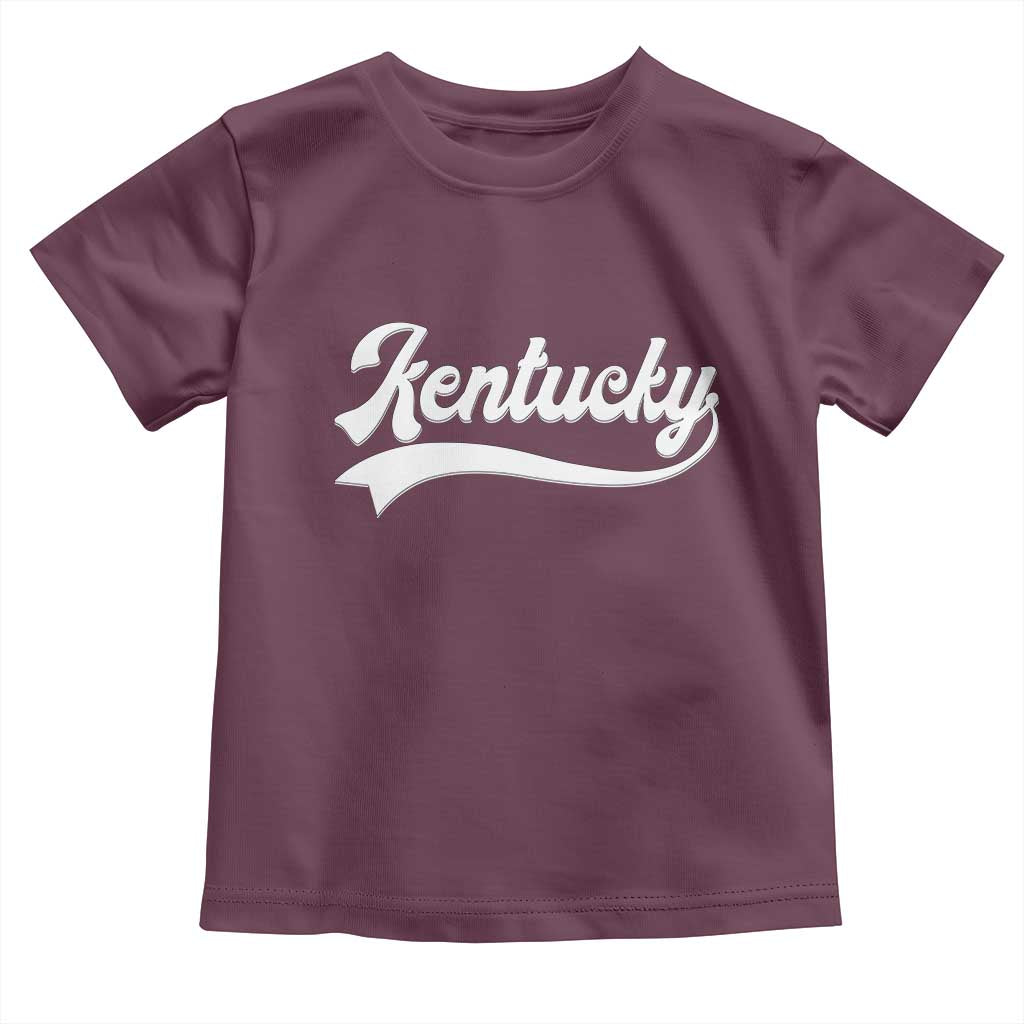 Vintage Kentucky Toddler T Shirt Varsity Script Retro Sports Jersey Style TS10 Maroon Print Your Wear