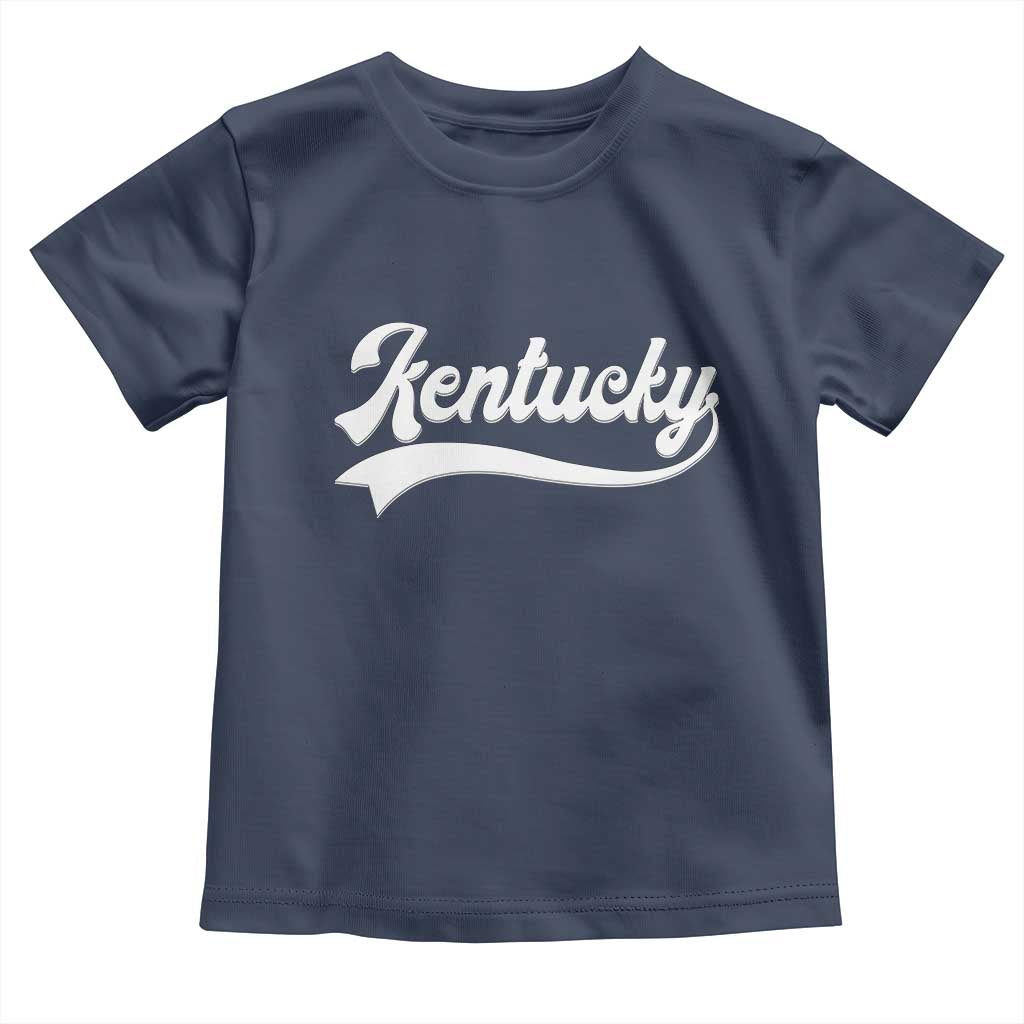 Vintage Kentucky Toddler T Shirt Varsity Script Retro Sports Jersey Style TS10 Navy Print Your Wear