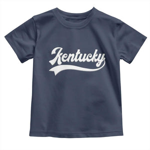 Vintage Kentucky Toddler T Shirt Varsity Script Retro Sports Jersey Style TS10 Navy Print Your Wear