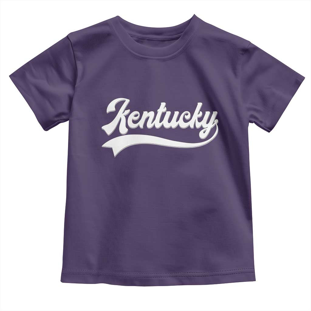 Vintage Kentucky Toddler T Shirt Varsity Script Retro Sports Jersey Style TS10 Purple Print Your Wear