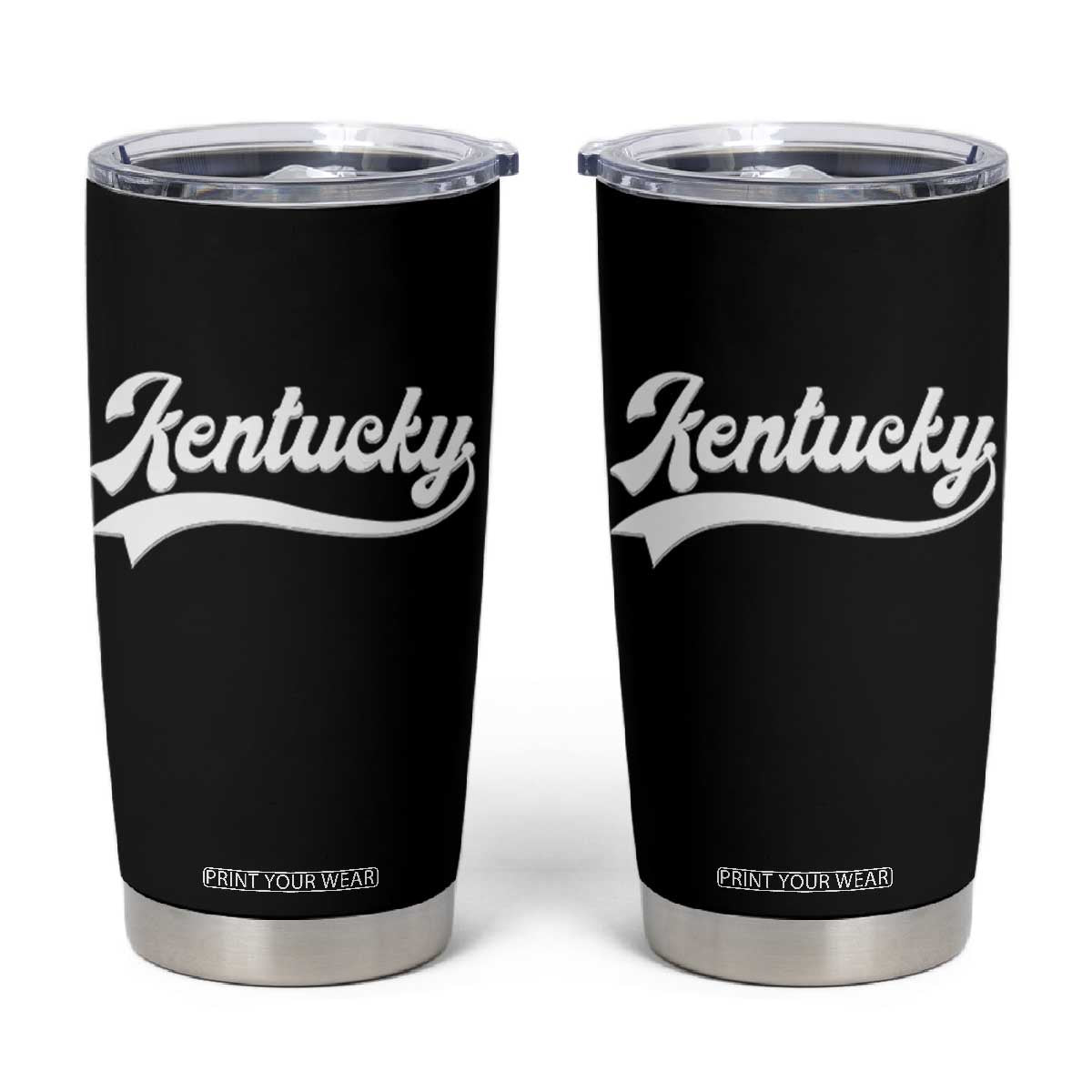 Vintage Kentucky Tumbler Cup Varsity Script Retro Sports Jersey Style TS10 Black Print Your Wear