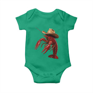 Cowboy Crawfish Baby Onesie Yeeclaw Western Country Seafood Lobster Cajun Lovers TS10 Irish Green Print Your Wear
