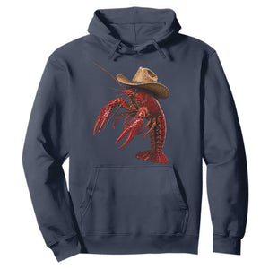 Cowboy Crawfish Hoodie Yeeclaw Western Country Seafood Lobster Cajun Lovers TS10 Navy Print Your Wear