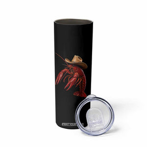 Cowboy Crawfish Skinny Tumbler Yeeclaw Western Country Seafood Lobster Cajun Lovers TS10 Print Your Wear