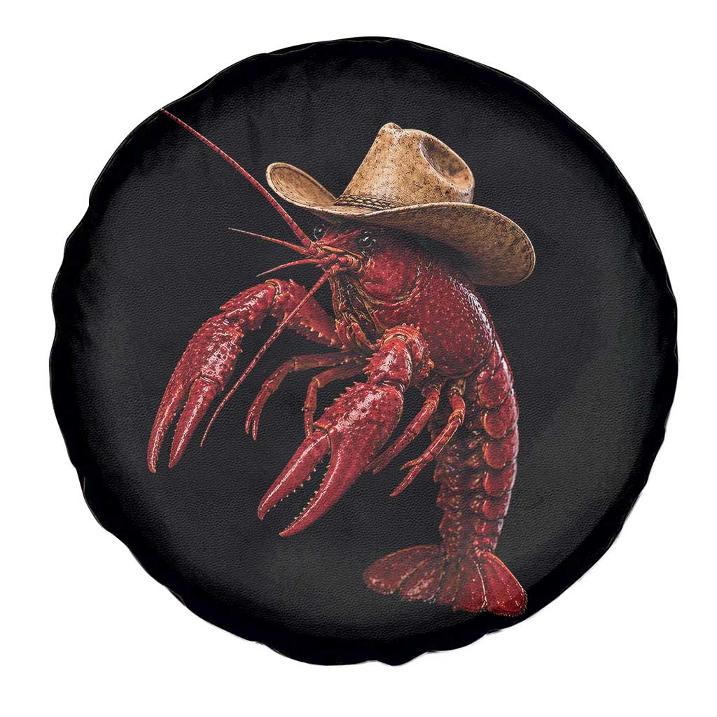 Cowboy Crawfish Spare Tire Cover Yeeclaw Western Country Seafood Lobster Cajun Lovers TS10 Print Your Wear