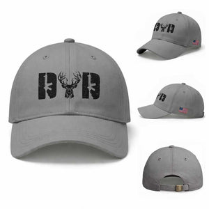 Hunting Dad Baseball Cap Fathers Day Gun Lovers Hunter Dad TS10 Baseball Cap Universal Fit Sport Gray Print Your Wear