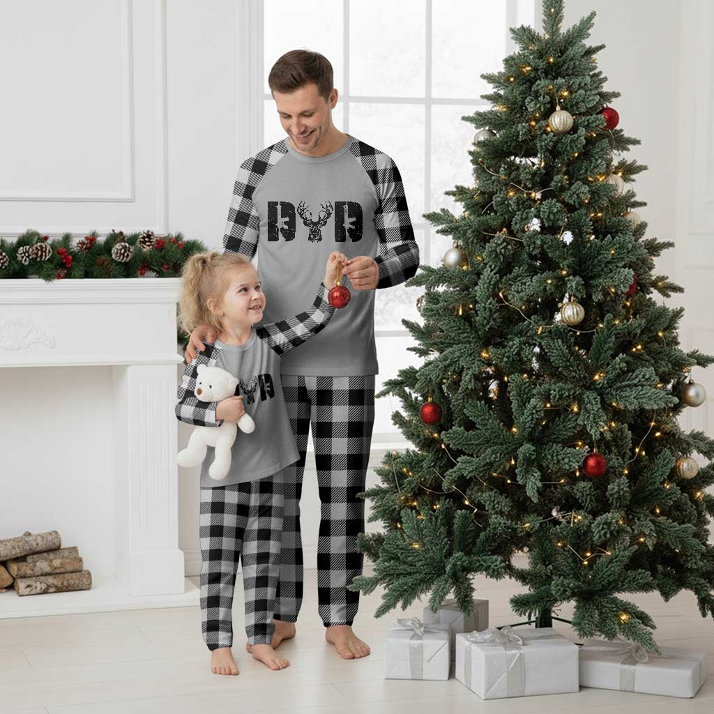 Hunting Dad Plaid Pajama Set Fathers Day Gun Lovers Hunter Dad TS10 White Plaid Print Your Wear