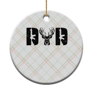 Hunting Dad Ceramic Ornament Fathers Day Gun Lovers Hunter Dad TS10 1pc Christmas Plaid Print Your Wear