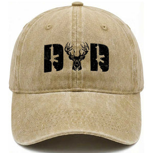 Hunting Dad Washed Cotton Baseball Cap Fathers Day Gun Lovers Hunter Dad TS10 Print Your Wear