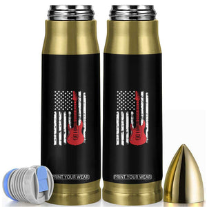 Bass Guitar Player Bullet Tumbler USA American Flag Musician Guitarist TS10 Black Print Your Wear