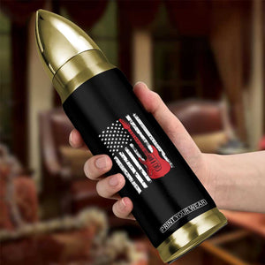 Bass Guitar Player Bullet Tumbler USA American Flag Musician Guitarist TS10 Print Your Wear
