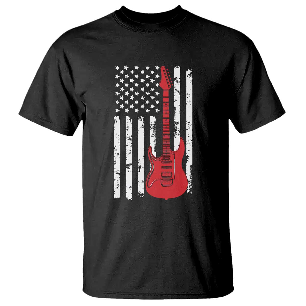 Bass Guitar Player T Shirt USA American Flag Musician Guitarist TS10 Black Print Your Wear