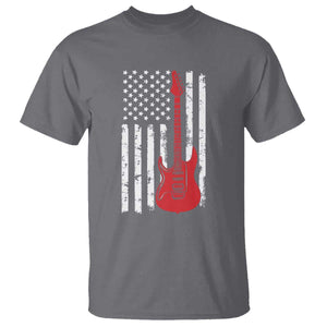 Bass Guitar Player T Shirt USA American Flag Musician Guitarist TS10 Charcoal Print Your Wear