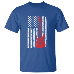 Bass Guitar Player T Shirt USA American Flag Musician Guitarist TS10 Royal Blue Print Your Wear