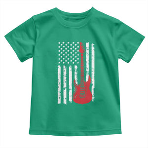 Bass Guitar Player Toddler T Shirt USA American Flag Musician Guitarist TS10 Irish Green Print Your Wear