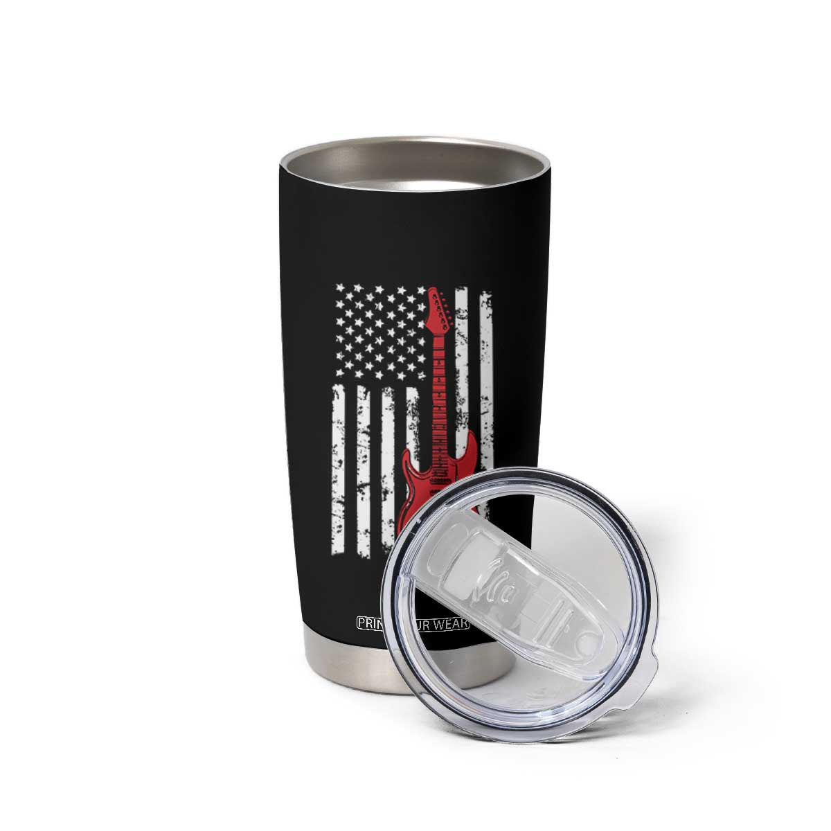 Bass Guitar Player Tumbler Cup USA American Flag Musician Guitarist TS10 Print Your Wear