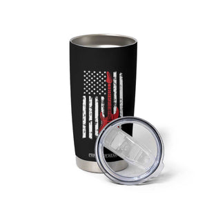 Bass Guitar Player Tumbler Cup USA American Flag Musician Guitarist TS10 Print Your Wear