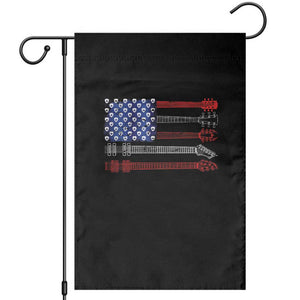 USA Flag Guitar Player Garden Flag 4th of July Musician Guitarist TS10 Black Print Your Wear