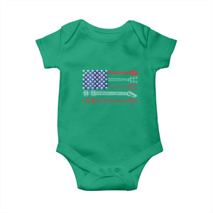 USA Flag Guitar Player Baby Onesie 4th of July Musician Guitarist TS10 Irish Green Print Your Wear
