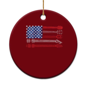 USA Flag Guitar Player Ceramic Ornament 4th of July Musician Guitarist TS10 1pc Red Print Your Wear