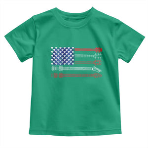 USA Flag Guitar Player Toddler T Shirt 4th of July Musician Guitarist TS10 Irish Green Print Your Wear