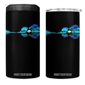 Guitar Lake 4 in 1 Can Cooler Tumbler Retro Tree Shadow Acoustic Guitarist Musician TS10 One Size: 16 oz Black Print Your Wear