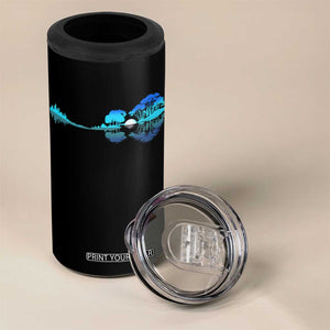 Guitar Lake 4 in 1 Can Cooler Tumbler Retro Tree Shadow Acoustic Guitarist Musician TS10 Print Your Wear