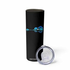 Guitar Lake Skinny Tumbler Retro Tree Shadow Acoustic Guitarist Musician TS10 Print Your Wear
