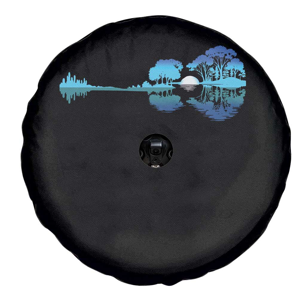 Guitar Lake Spare Tire Cover Retro Tree Shadow Acoustic Guitarist Musician TS10 Print Your Wear