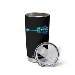 Guitar Lake Tumbler Cup Retro Tree Shadow Acoustic Guitarist Musician TS10 Print Your Wear