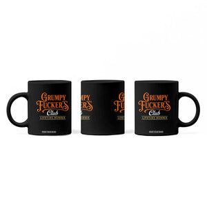 Grumpy Fuckers Club Lifetime Member Coffee Mug Gag Gift Birthday Husband Dad Fathers Day
