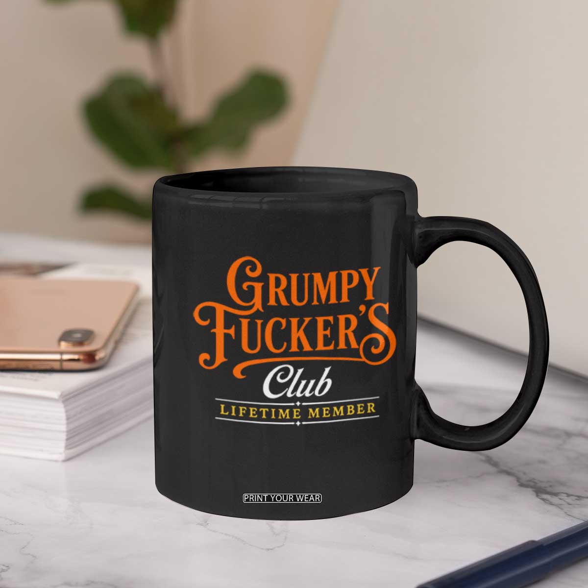 Grumpy Fuckers Club Lifetime Member Coffee Mug Gag Gift Birthday Husband Dad Fathers Day