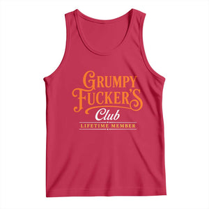 Grumpy Fuckers Club Lifetime Member Tank Top Gag Gift Birthday Husband Dad Fathers Day
