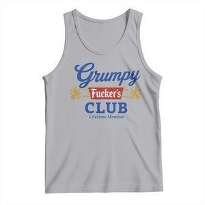 Grumpy Fuckers Club Lifetime Member Tank Top Sarcastic Gag Gift Birthday Husband Dad Fathers Day