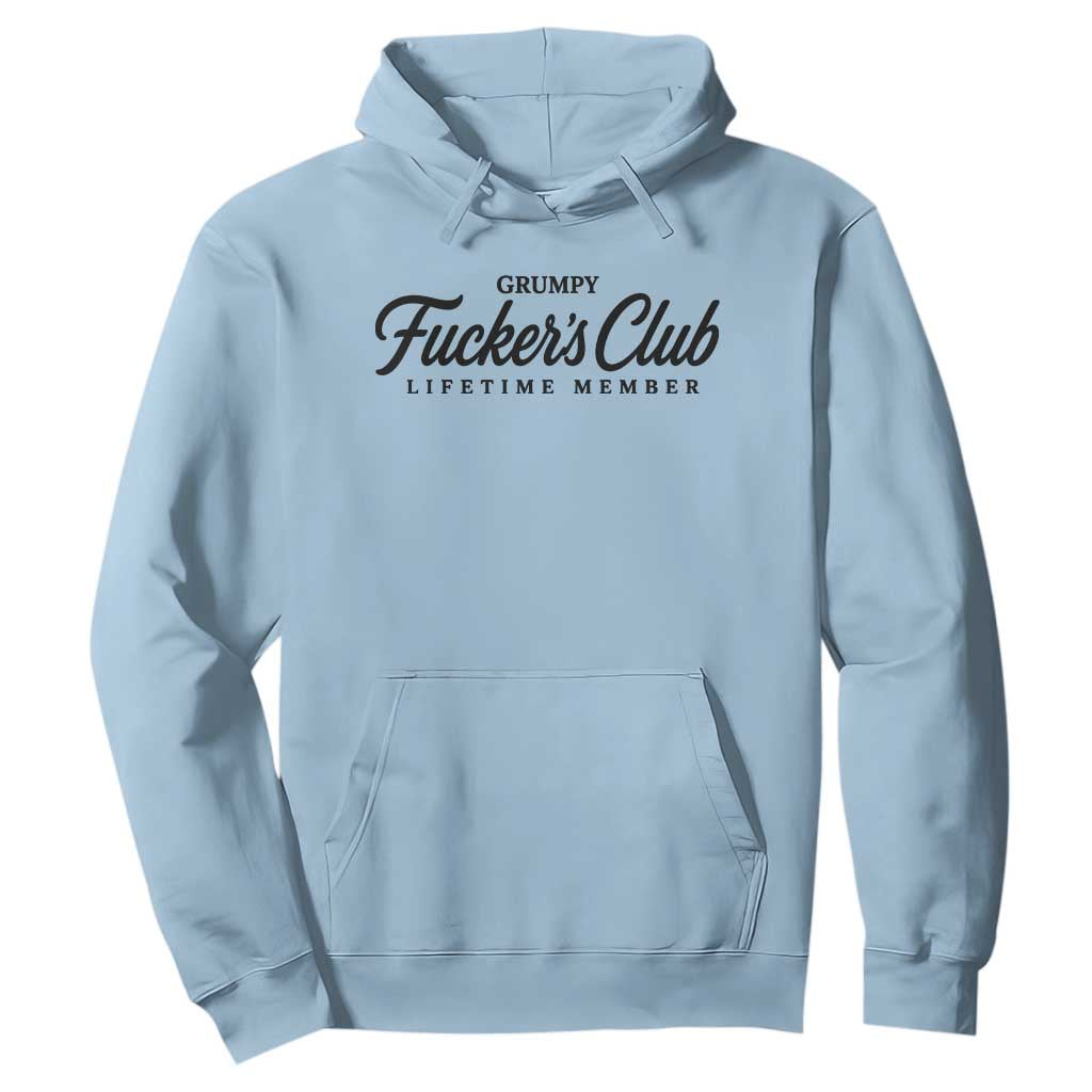 Vintage Grumpy Fuckers Club Lifetime Member Hoodie Gag Gift Birthday Husband Dad Fathers Day