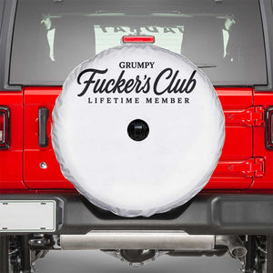Vintage Grumpy Fuckers Club Lifetime Member Spare Tire Cover Gag Gift Birthday Husband Dad Fathers Day