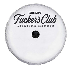 Vintage Grumpy Fuckers Club Lifetime Member Spare Tire Cover Gag Gift Birthday Husband Dad Fathers Day