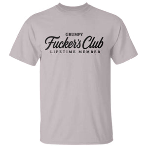 Vintage Grumpy Fuckers Club Lifetime Member T Shirt Gag Gift Birthday Husband Dad Fathers Day