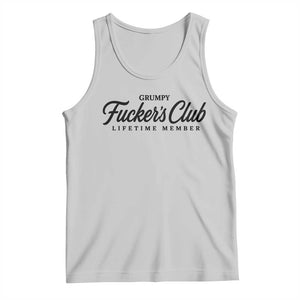 Vintage Grumpy Fuckers Club Lifetime Member Tank Top Gag Gift Birthday Husband Dad Fathers Day
