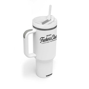 Vintage Grumpy Fuckers Club Lifetime Member Tumbler With Handle Gag Gift Birthday Husband Dad Fathers Day
