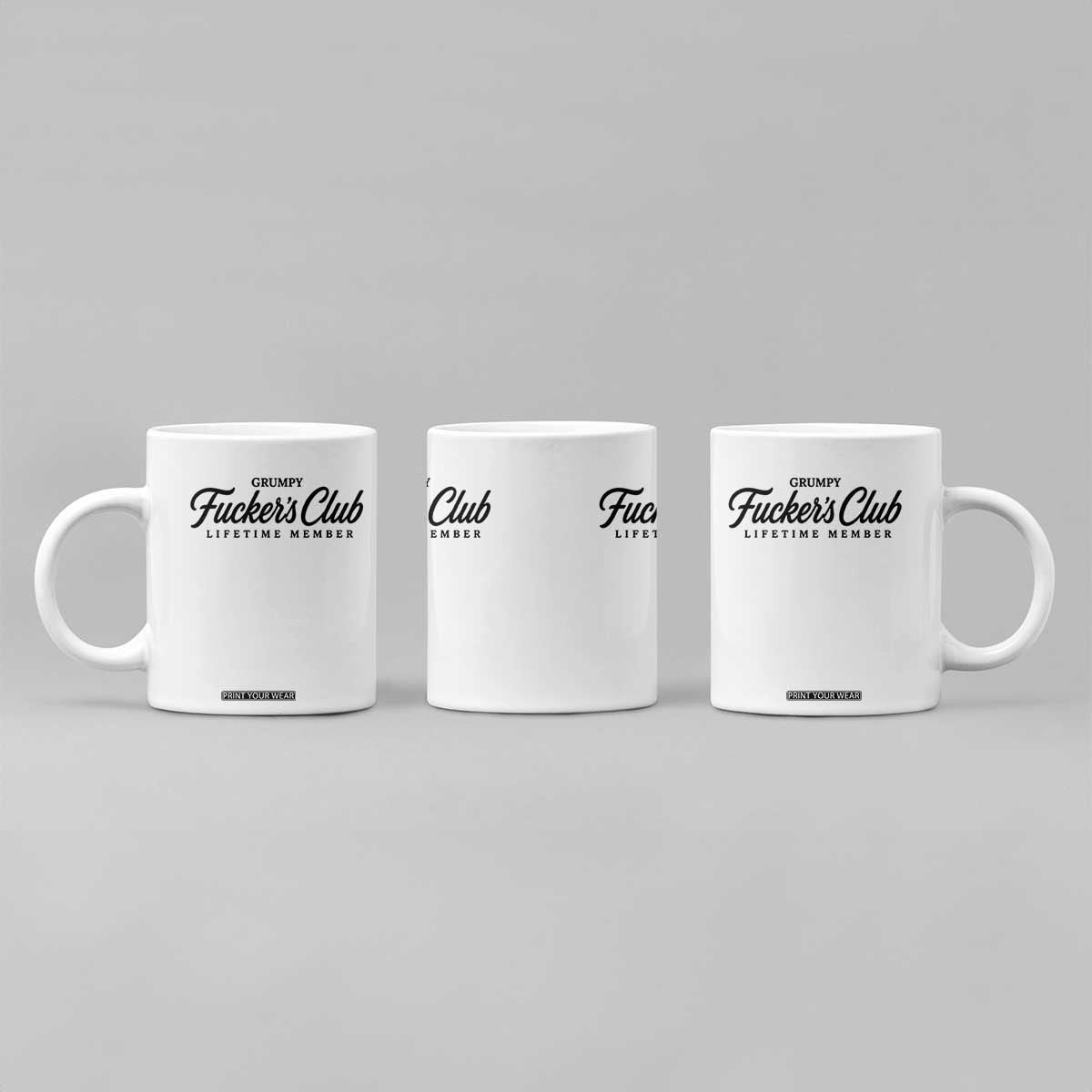 Vintage Grumpy Fuckers Club Lifetime Member Coffee Mug Gag Gift Birthday Husband Dad Fathers Day