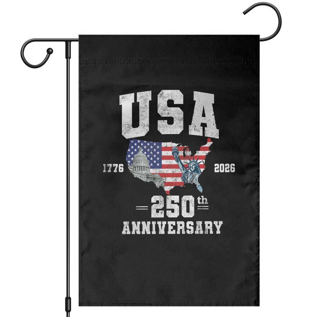 250th Anniversary USA Garden Flag 4th of July America US Flag Patriotic 250 Years American Flag