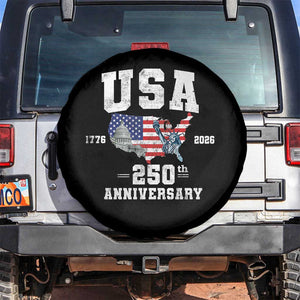 250th Anniversary USA Spare Tire Cover 4th of July America US Flag Patriotic 250 Years American Flag
