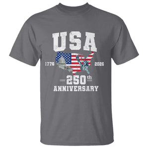 250th Anniversary USA T Shirt 4th of July America US Flag Patriotic 250 Years American Flag