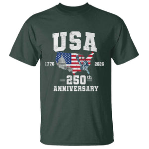 250th Anniversary USA T Shirt 4th of July America US Flag Patriotic 250 Years American Flag