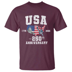 250th Anniversary USA T Shirt 4th of July America US Flag Patriotic 250 Years American Flag