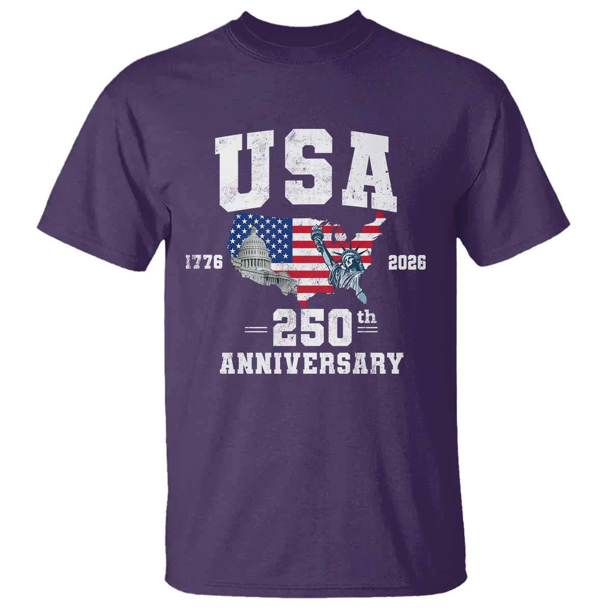 250th Anniversary USA T Shirt 4th of July America US Flag Patriotic 250 Years American Flag